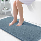 OLANLY Large Bathroom Rugs 45x27, Extra Soft Absorbent Chenille Bath Rugs by OLANLY