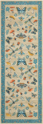 Mushroom Insect 2x6 Runner Rug for Hallway Washable Kitchen Rugs Non Slip - Image 4
