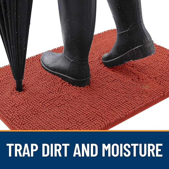 OLANLY Dog Door Mat for Muddy Paws 59x24, Absorbs Moisture and Dirt, Absorbent - Image 2