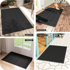 Dirt Trapper Door Mat 3' x 5', Rubber Backing Non Slip Heavy Duty Welcome Mat - Image 8