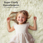 PAGISOFE White Fluffy Shag Washable Area Rugs - Image 7