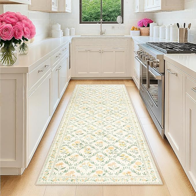 Runner Rug for Entryway: 2x5 Kitchen Rugs Non Slip Washable Ultra-Thin Soft by PLHXFRSoftAreaRugs