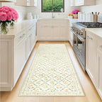Runner Rug for Entryway: 2.6x8 Kitchen Rugs Non Slip Washable Ultra-Thin Soft by PLHXFRSoftAreaRugs