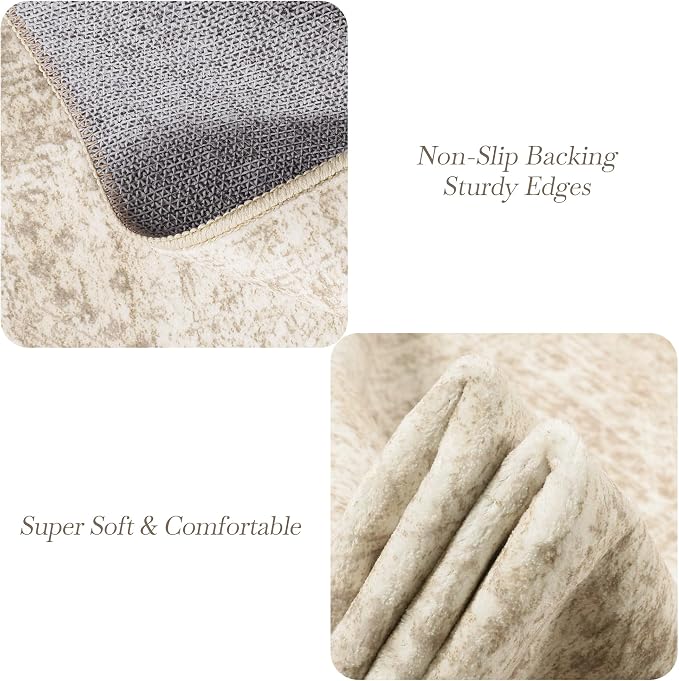 Soalmost 2x3 Washable Rugs for Kitchen, Powder Room Small Area Rug Non-Slip - Image 5
