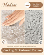 Madane Washable 6x9 Area Rugs for Living Room, Vintage Natural Rug - Image 4