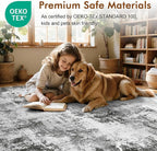 2x6 Ft Washable Runner Rug, Non-Slip Low Pile Hallway Kitchen Area Rug - Image 6