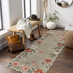 Lahome Floral Kitchen Runner, 2x5 Soft Washable Runner Rug Non Slip, Ultra-Thin by Lahome
