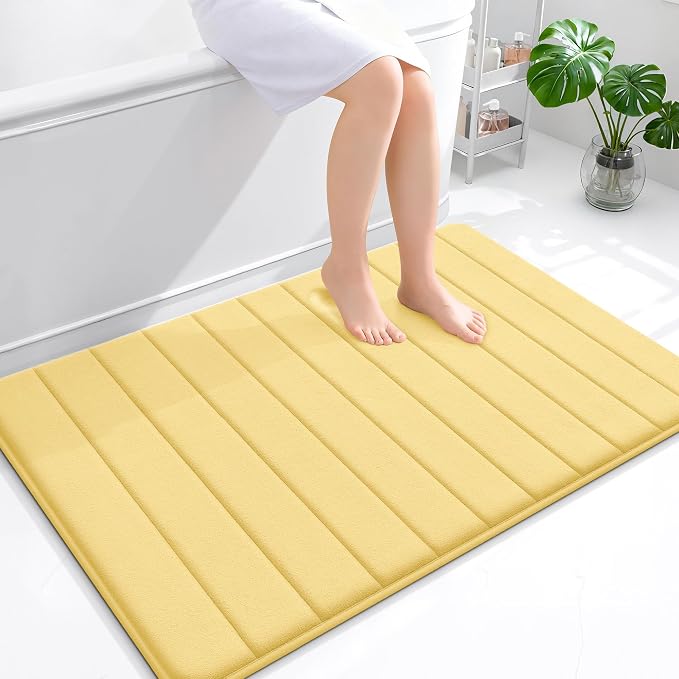 OLANLY Memory Foam Bath Mat 44x32, Super Soft Absorbent Bathroom Rugs, Quick Dry by OLANLY