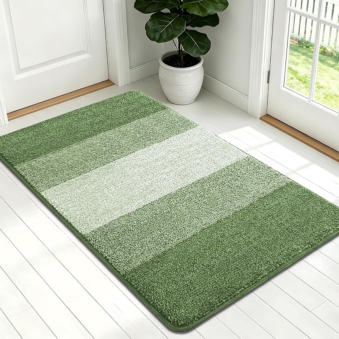 Kitinjoy Indoor Outdoor Door Mat, 54x32 Non-Slip Absorbent Dirt Trapper by Kitinjoy