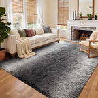 Area Rugs for Living Room, 6x9 Feet Soft Fluffy Plush Rug High Pile Non-Slip - Image 2