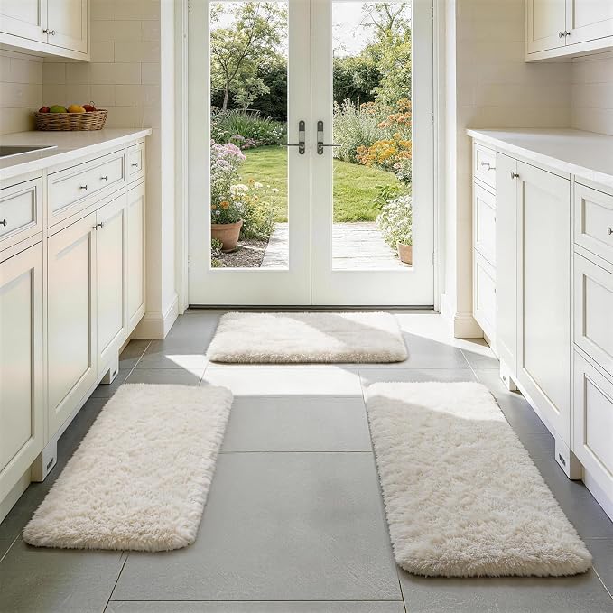 Ophanie Small Rug Washable Non Slip Throw Bedside Area Rugs, Fluffy Soft Mini by Ophanie