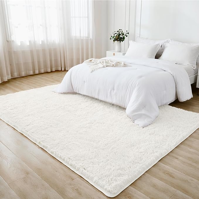 Litanika 6x9 Shag Area Rug for Living Room Bedroom, Non-Shedding Modern Indoor - Image 3
