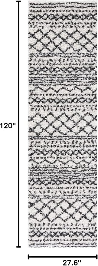 SAFAVIEH Arizona Shag Collection Runner Rug - Image 2