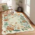 Lahome Floral Bedroom Rug, 4x6 Washable Area Rugs by Lahome