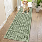 Smiry Dog Door Mat for Muddy Paws 70x24, Absorbent Dirt Trapper, Non-Slip by Smiry