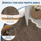 GarveeHome Scalloped Washable Area Rug 6 x 9 Rugs - Image 6
