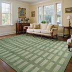 Washable Rugs 8x10 Area Rugs for Living Room, Ultra Soft Faux Wool Retro Carpets - Image 7
