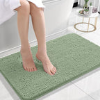 OLANLY Small Bathroom Rugs 24x16, Extra Soft Absorbent Chenille Bath Rugs by OLANLY