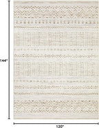 cotiled 10x12 Area Rugs Living Room Rug: Washable Boho Rugs - Image 2