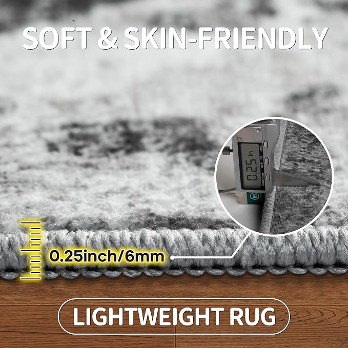 9x12 Area Rugs for Living Room Rug Washable: Modern Large Rug for Dining Room - Image 6