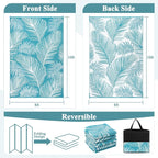 Pauwer Waterproof Outdoor Rug 8x10, Reversible Plastic Straw Patio Camping Rug - Image 2