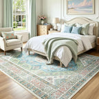 Lofus Vintage Living Room Rugs 8x10, Soft Machine Washable Area Rug - Image 2