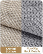 Color&Geometry Ultra Thin Indoor Door Mat 24"x36", Machine Washable Front Door - Image 6