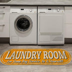 Ottomanson 20" x 59" Oval Laundry Room Rug by Ottomanson