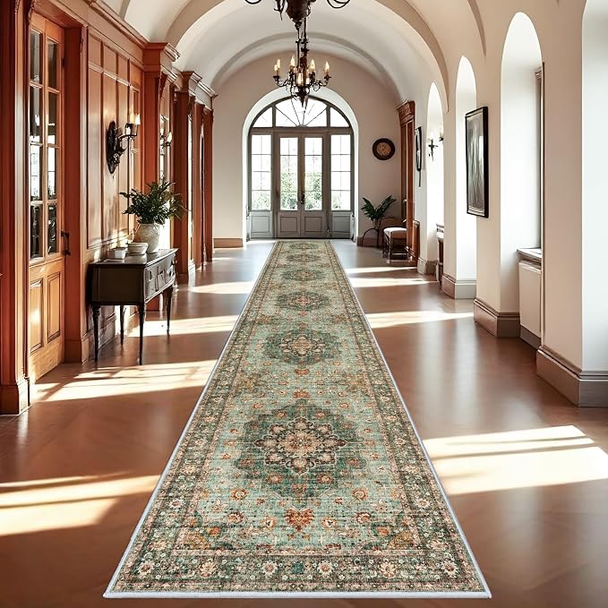 Washable Oriental Hallway Runner Rug by TOPRUUG