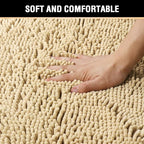H.VERSAILTEX Ultra Soft Texture Chenille Plush Bath Rugs Floor Mats, Hand - Image 4