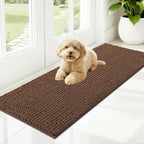 OLANLY Dog Door Mat for Muddy Paws 47x17, Ultra Absorbent Chenille Mud Doormat by OLANLY