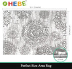 HEBE Area Rugs for Living Room 5'x7', Washable Non Slip Boho Bedroom Rug - Image 2