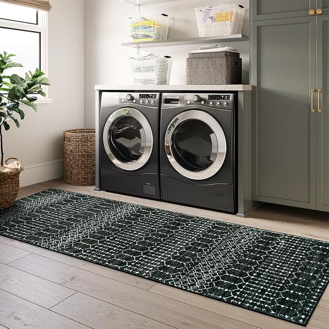 Lahome Moroccan Runner Rugs for Hallway 2x10, Long Kitchen Rugs Runner Washable - Image 6