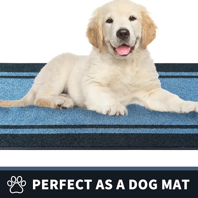 PURRUGS Dirt Trapping Door Mat 34" x 60", Non-Slip Machine Washable Entryway Rug - Image 6