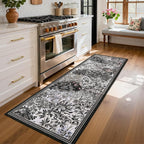 GarveeHome Forest Runner Rug, Botanical Low Pile Non Slip Stain Resistance by GarveeHome