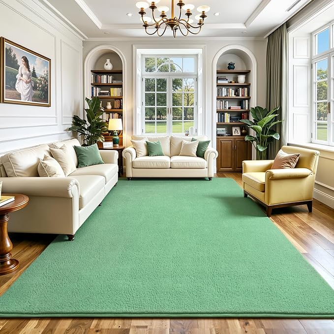 Keeko 5x7 Sage Green Area Rugs for Bedroom, Soft Modern Living Room Rug Indoor - Image 9