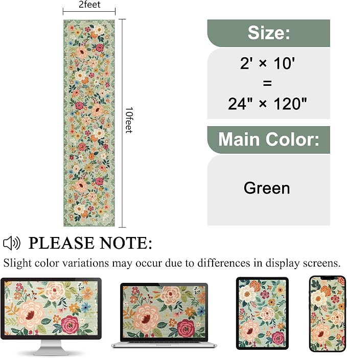 DUKINO 2x10 Kitchen Runner Rug for Hallway, Washable Runner Rug - Image 2