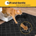 Conlun Cat Litter Mat Litter Trapping Mat, Less Waste Cat Litter Box Mat - Image 6