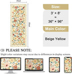 DUKINO 3x8 Washable Runner Rug, Non Slip Soft Floral Hallway Runner Rug - Image 2