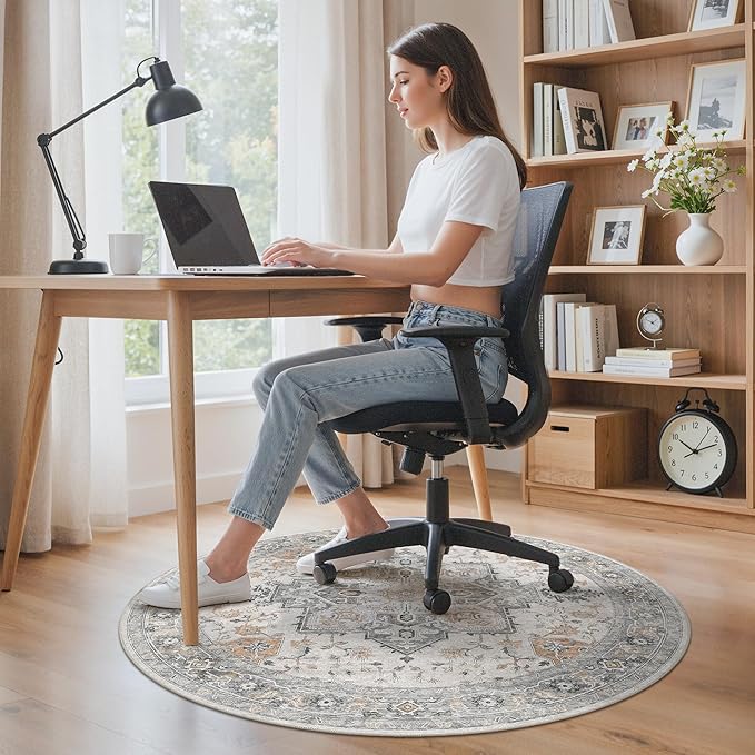 Office Chair Mat for Hardwood Tile Floor, Under Desk Carpet Protector for - Image 2