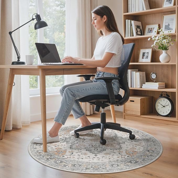 Office Chair Mat for Hardwood Tile Floor, Under Desk Carpet Protector for - Image 2