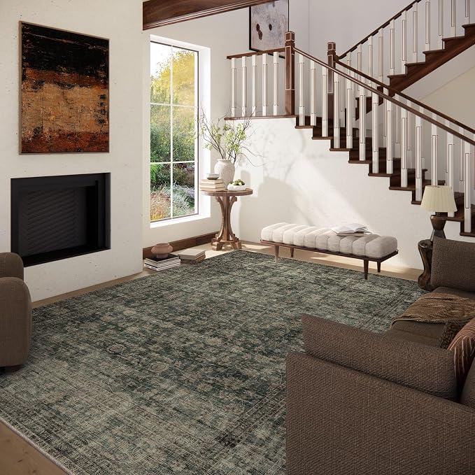 Washable Living Room Area Rug: 9x12 Rugs - Image 2