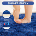 Ultra Soft Rug for Living Room, 3X5 Fluffy Shag Area Rug for Bedroom, Modern - Image 4