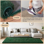 Mugorn 8x10 Rugs for Living Room, Large Fluffy Dark Green Area Rugs for Bedroom - Image 5