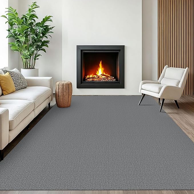 EARTHALL Washable Area Rugs 6x9 Ft Non Slip Living Room Rugs Cotton Rubber by EARTHALL