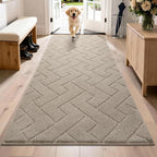 PURRUGS Dirt Trapping Door Mat 32" x 70", Non-Slip Machine Washable Entry Rug by PURRUGS
