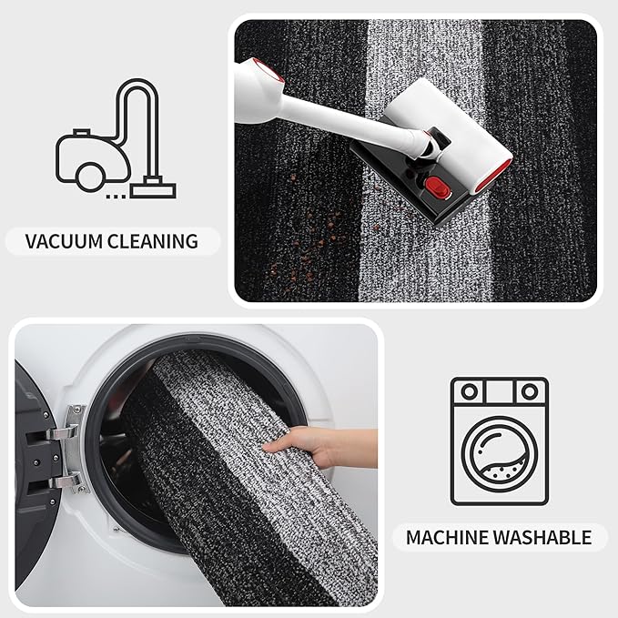 Kitinjoy Indoor Outdoor Door Mat, 54x32 Non-Slip Absorbent Dirt Trapper - Image 5