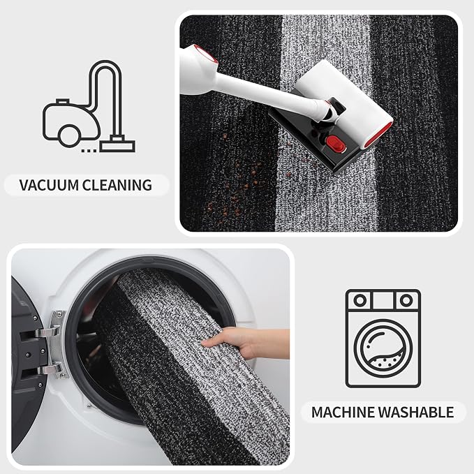 Kitinjoy Indoor Outdoor Door Mat, 40x24 Non-Slip Absorbent Dirt Trapper - Image 5