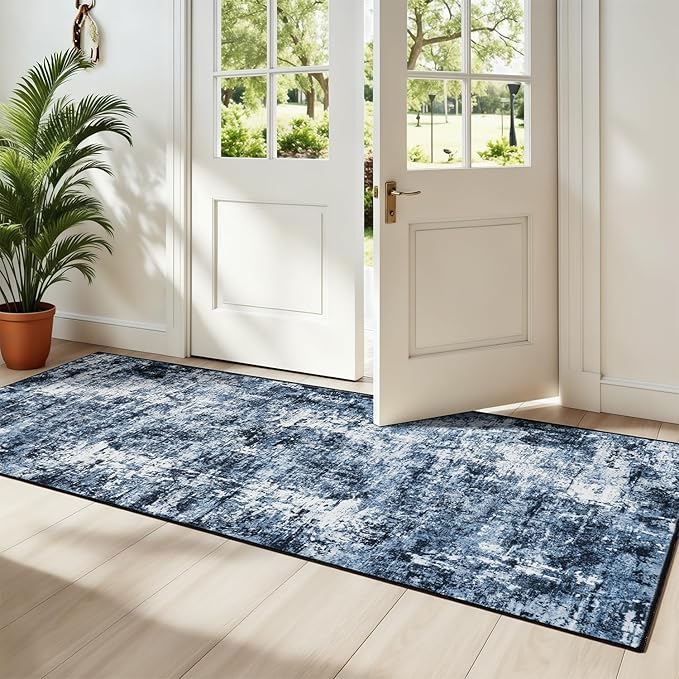 Rugflix 2x8 Runner Rug for Entryway, Kitchen Rugs Soft Non-Slip Washable by RugflixAreaRugs
