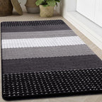 Kitinjoy Indoor Outdoor Door Mat, 71x47 Non-Slip Absorbent Dirt Trapper by Kitinjoy